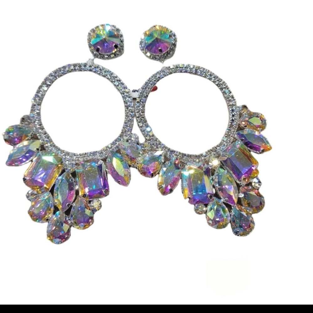 Miro Aurour Borealas (AB) crystal earrings.  New in package.
